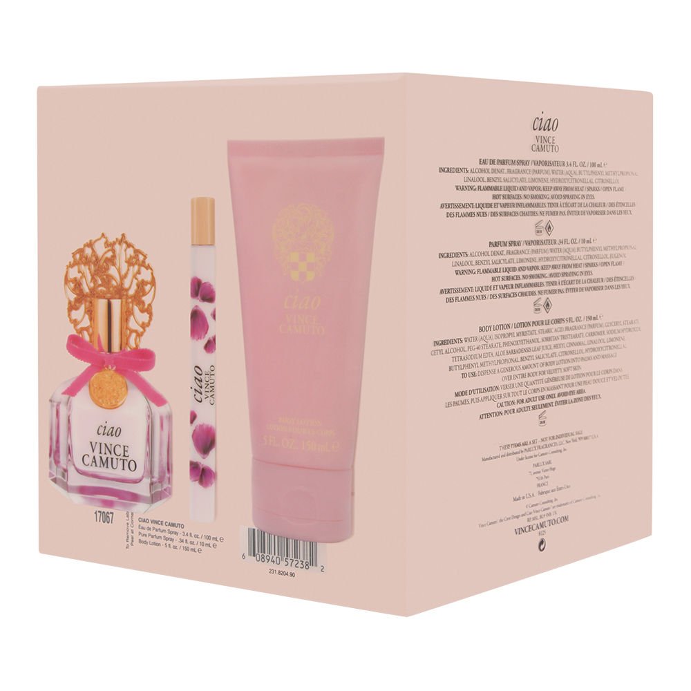 VINCE CAMUTO CIAO (W) EDP 100ML+10ML MINI+150ML BL SET